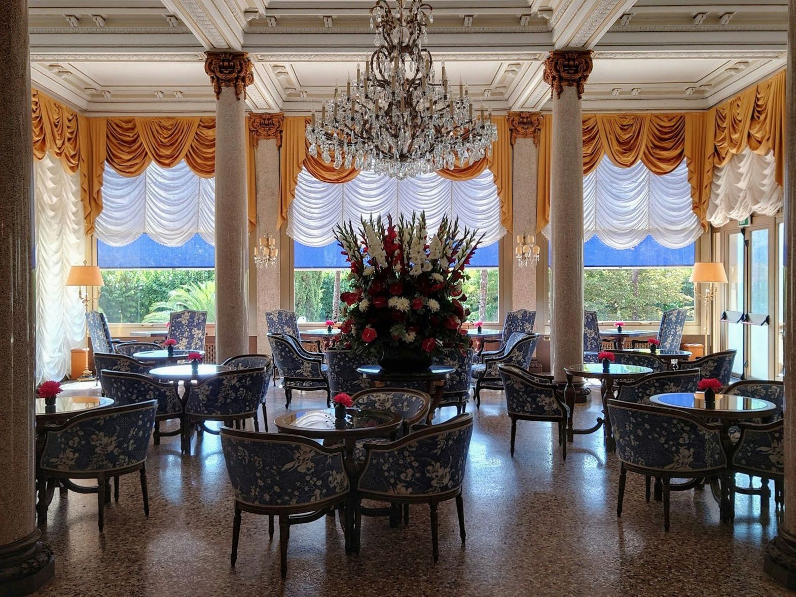 Stylish hotel district interior